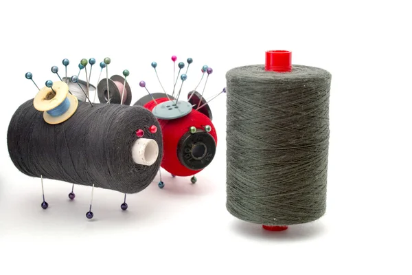 Toys made of threads with each other isolated over white — Stock Photo, Image