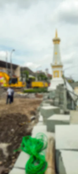Специальный Регион Джокьякарта Индонезия Января 2021 Года Размытые Фотографии Реконструкции — стоковое фото