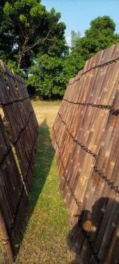 Fotoğraflar Bantul, Yogyakarta 'daki bambu atölyesinde.