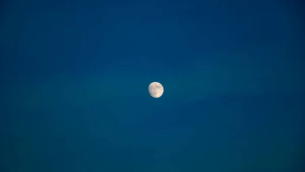 Lune Dans Ciel Lune Dans Nuit — Photo