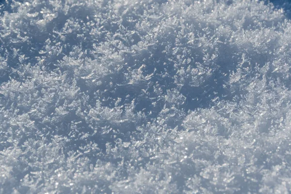 Neve Branca Fresca Estrutura Fundo Geada — Fotografia de Stock