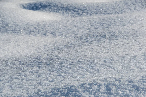 Gyengéd Lágy Hósodródás Fagyos Napokon Téli Táj Hóval Borított Mezővel — Stock Fotó