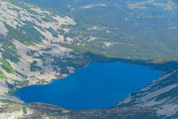 Espectacular Vista Del Lago Azul Valle Montaña — Foto de Stock