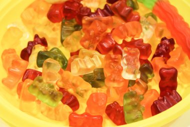 Renkli tatlı şekerler