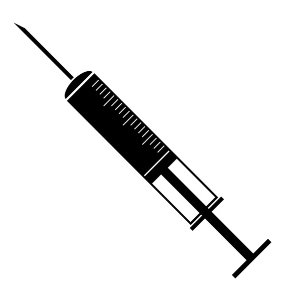 Medische syringe mooie icon — Stockvector