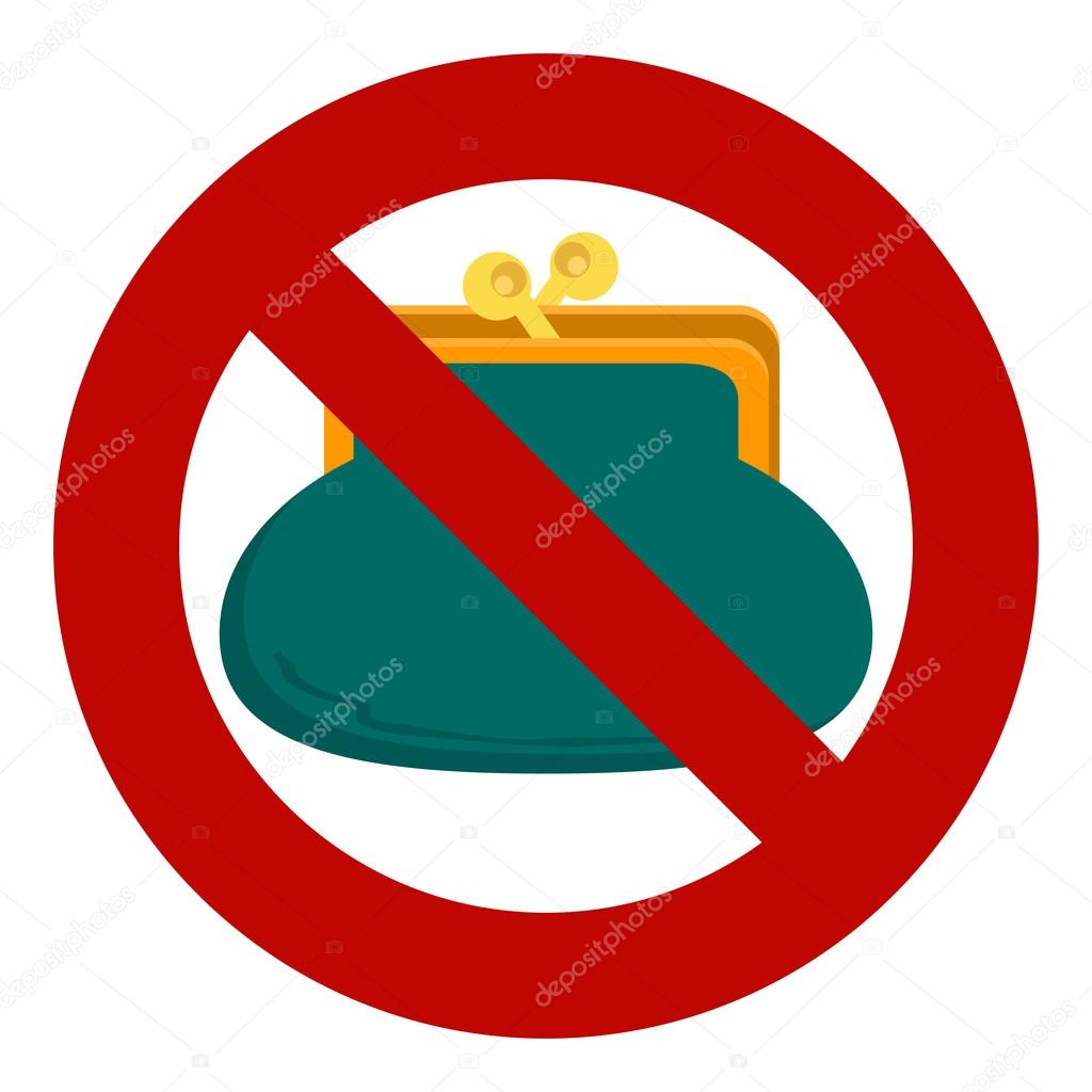 Dur işareti ile yeşil para çanta — Stok Vektör © Avdeev_80 88505300