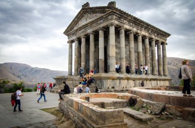 Ben bir pagan tapınağında. i. e. Garni, Armenia.2014