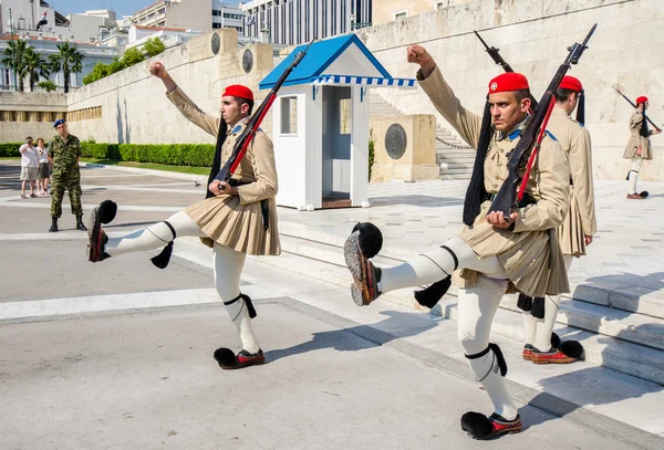 Değişen Guard, Syntagma Meydanı, Atina, Yunanca, evzones