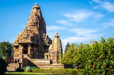 The temples of Khajuraho, India clipart