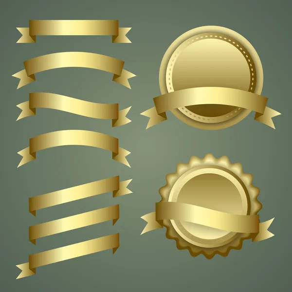 Altın şeritler, etiketleri ve rozetleri