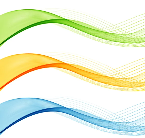 Soyut kümesi satır dalgalar. Tasarım şablonu