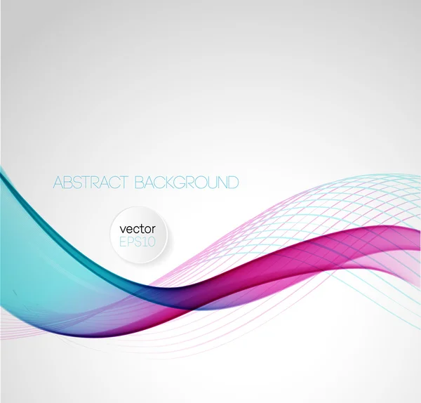 Abstract curved lines background. Template design — Stock Vector