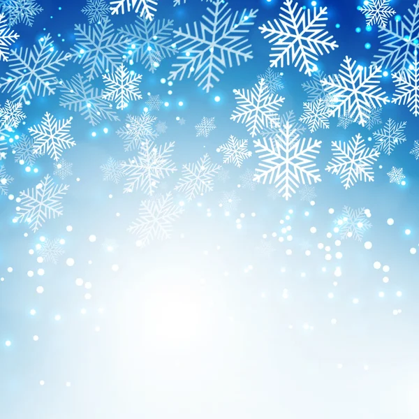 Flocos de neve de Natal fundo —  Vetores de Stock