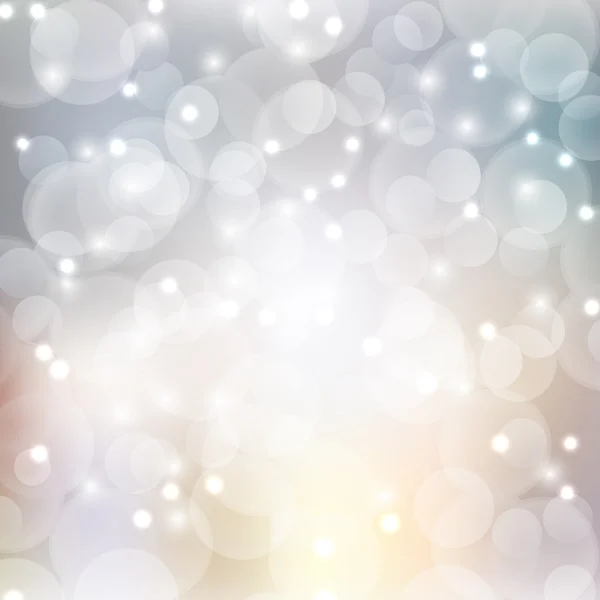 Silver bokeh abstract light background. — Stock Vector