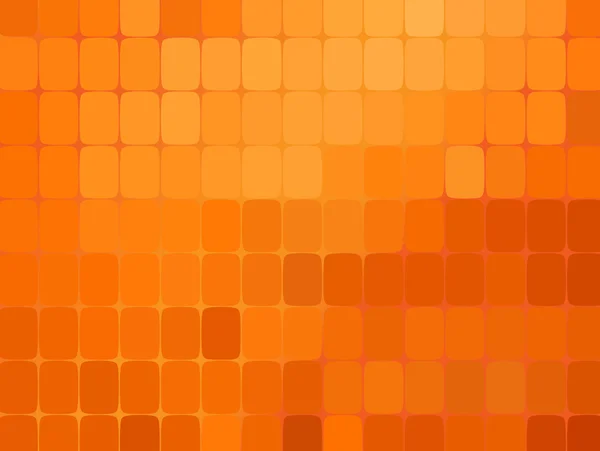 Fondo de mosaico naranja abstracto — Vector de stock