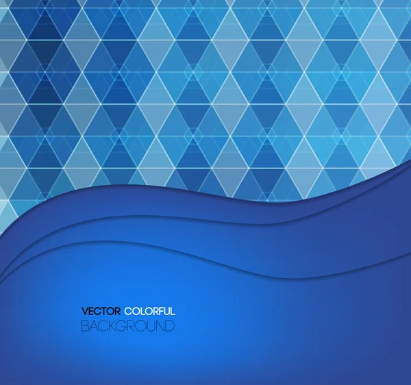 Hintergrunddesign, abstrakter blauer Hintergrund. — Stockvektor
