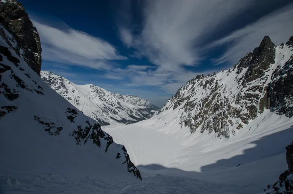 Paysage d'hiver montagne — Photo