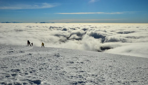 冬天的雪绑定顶景观 — 图库照片