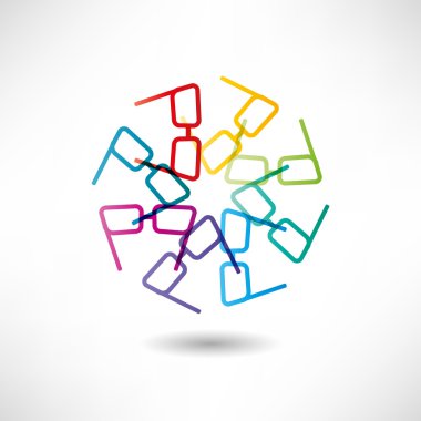 Renk gözlük simgesi