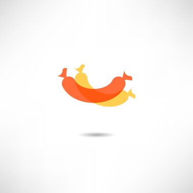 Izgara sosis simgesi