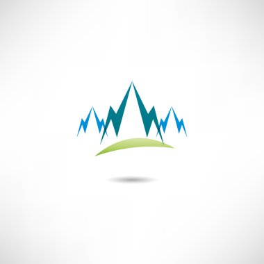 Dağlar basit simgesi