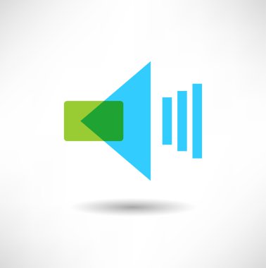 Hoparlör, megafon simgesi