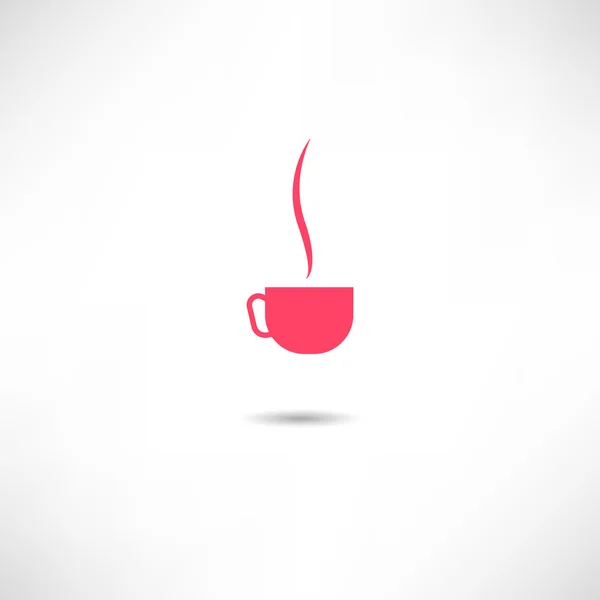 Čaj v poháru ikony — Stockový vektor
