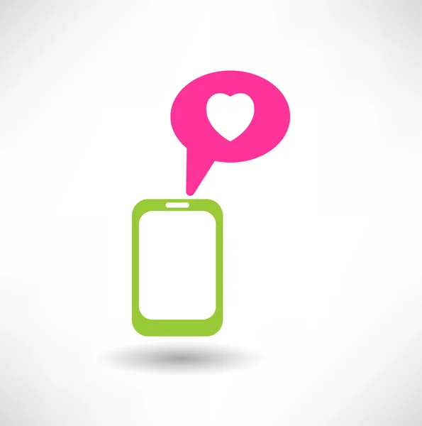 Icono de correo amor — Vector de stock