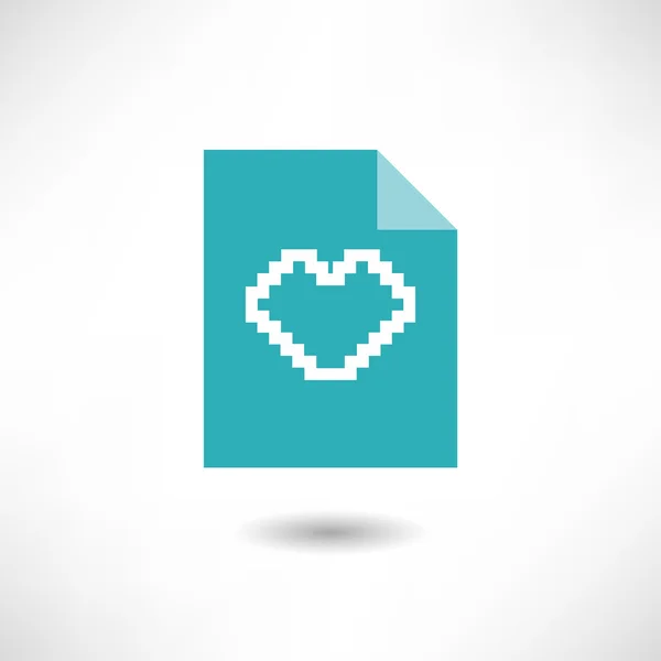 Απλή εικονίδιο καρδιά — Διανυσματικό Αρχείο