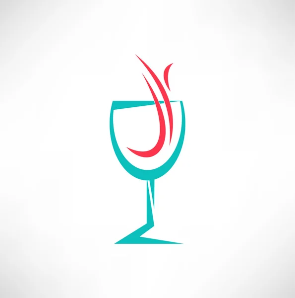 Wijnglas Icoon — Stockvector