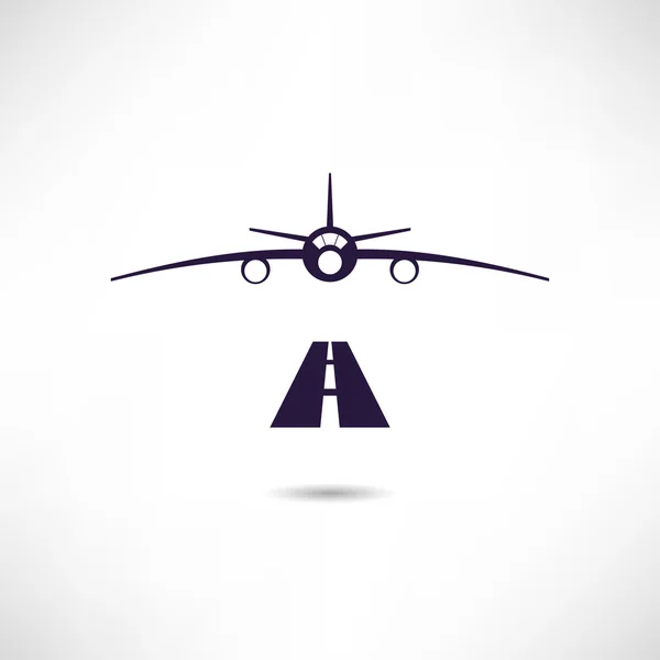 Icona dell'aereo volante — Vettoriale Stock