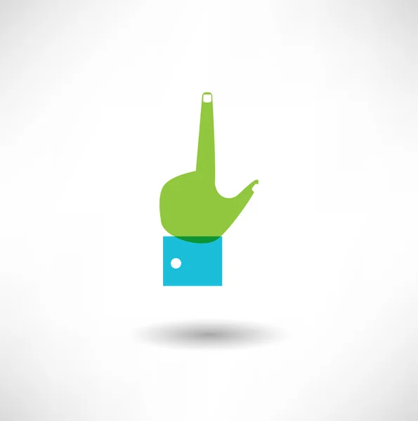 Forefinger up icon — Stock Vector