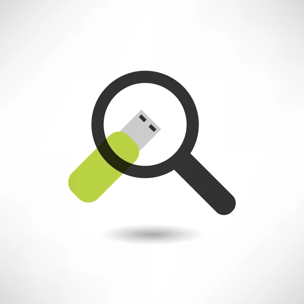 Magnifier concept icon — Stock Vector