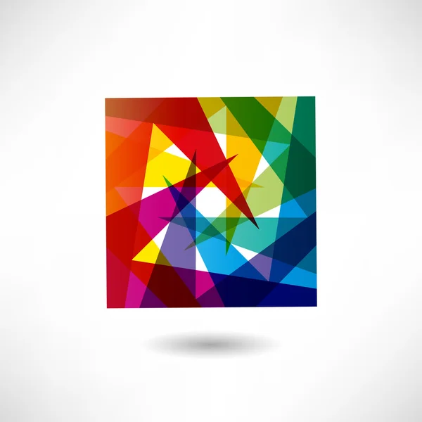 Abstract color icon — Stock Vector