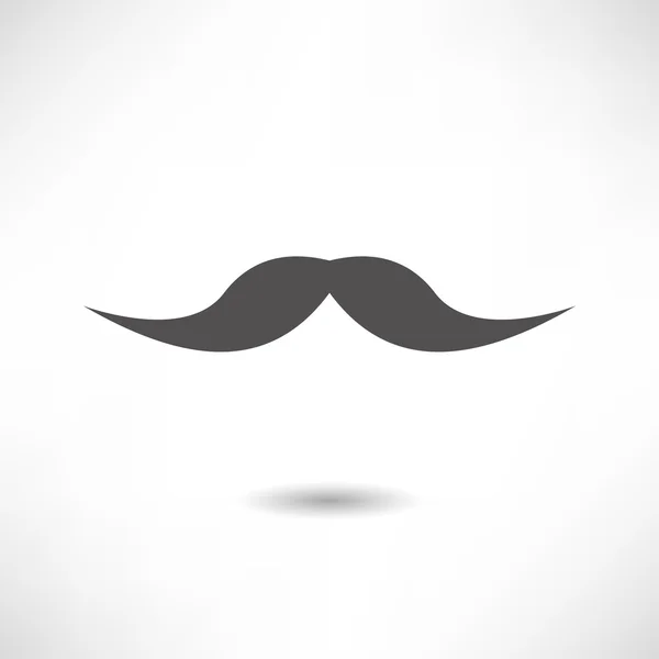 Wąsy prosty ikona — Wektor stockowy