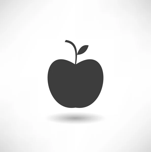 Icône Apple noire — Image vectorielle