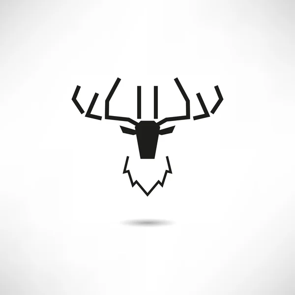 Deer abstract icon — Stock Vector