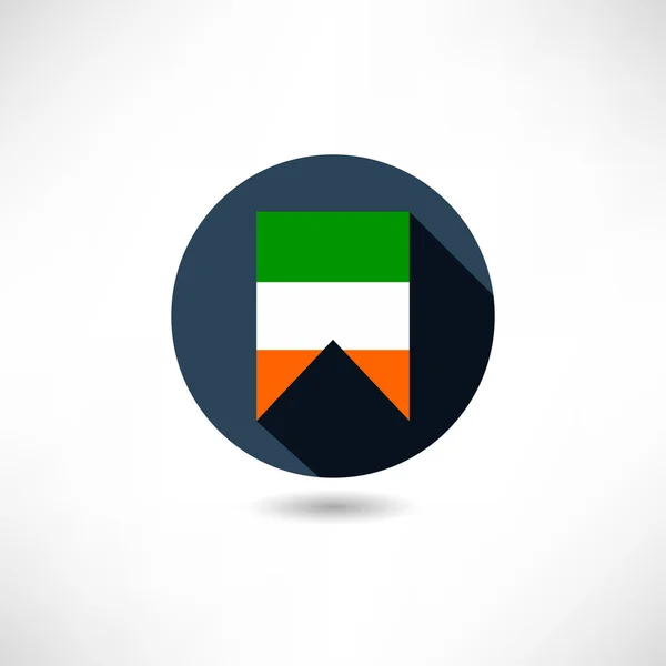 Flagge von Irland — Stockvektor