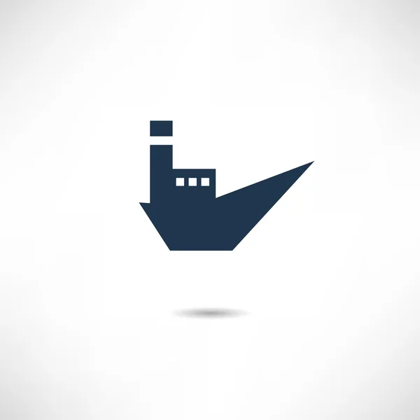 Barco, ícone do navio — Vetor de Stock