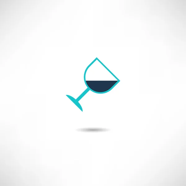 Icono de copa de vino — Vector de stock