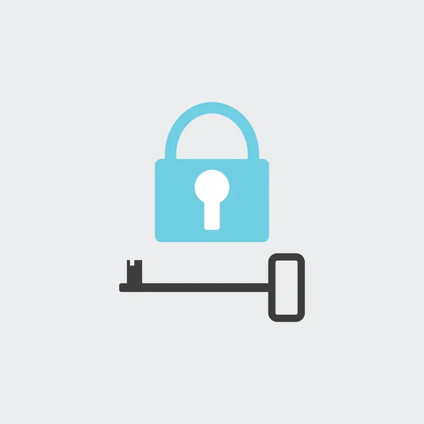 Lock and key icon — Stock Vector