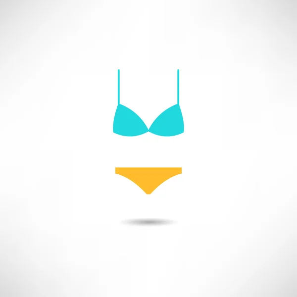 Icône de maillot de bain couleur — Image vectorielle