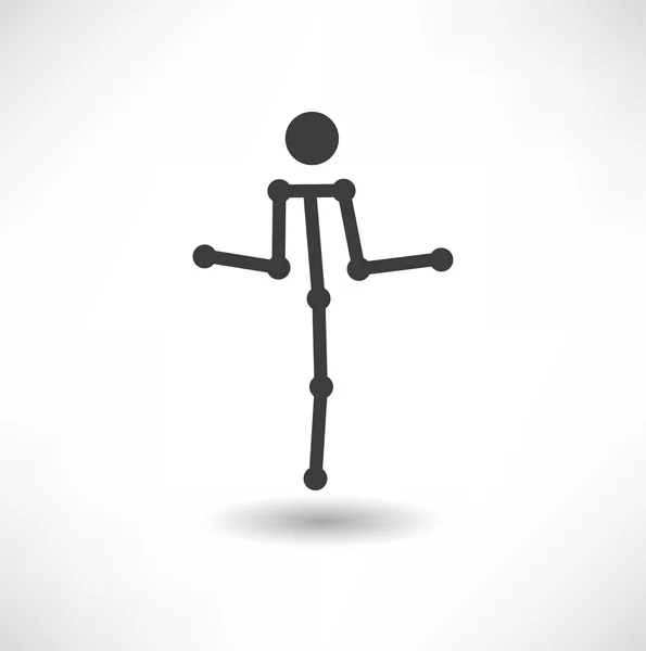 Abstracte man pictogram — Stockvector