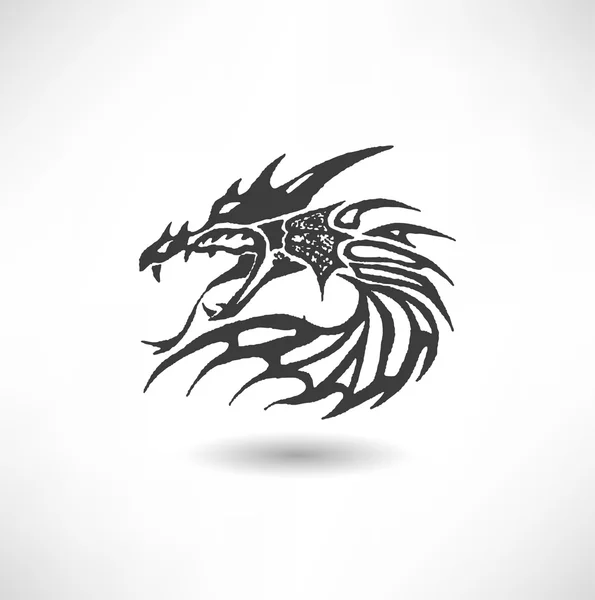 Dragon, beast  icon — Stock Vector