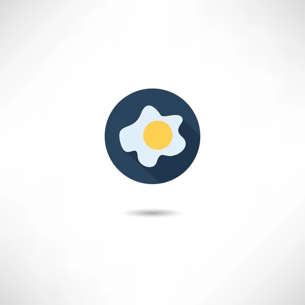 Icono de huevos revueltos — Vector de stock