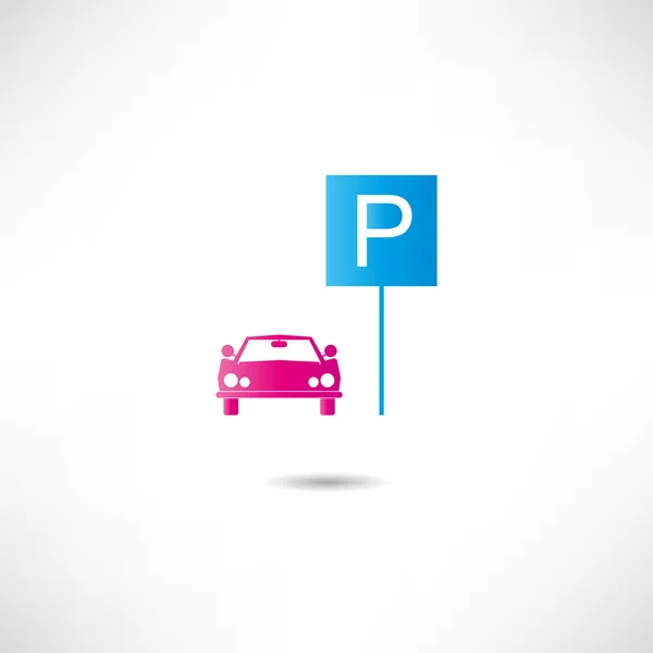 Auto Parking pictogram — Stockvector