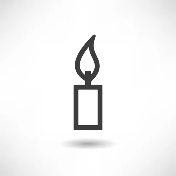 燃烧的蜡烛图标 — 图库矢量图片