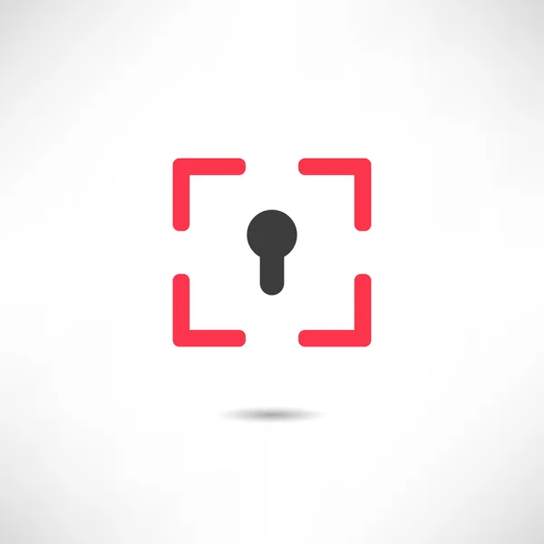 Lock, key hole icon — Stock Vector
