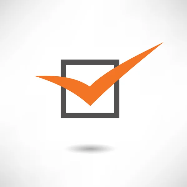 OK checkbox pictogram — Stockvector