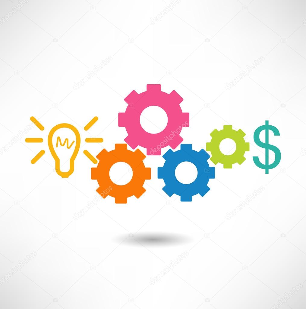 Color Gear icon — Stock Vector © Alexandrovskyi #65111939